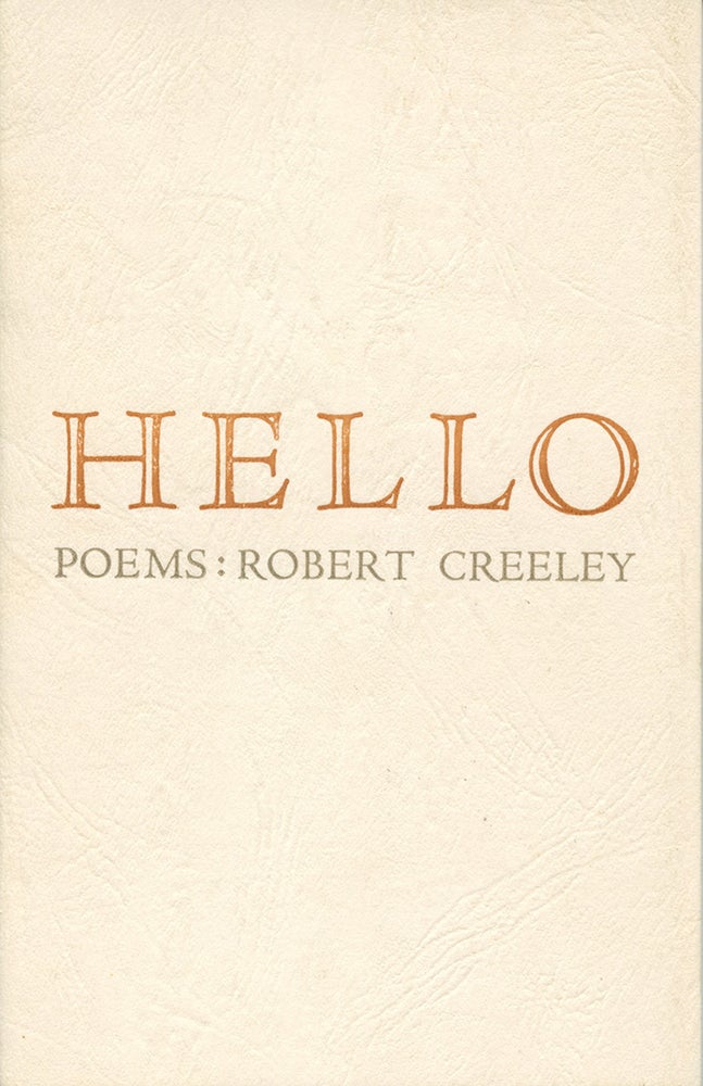 Item #141 Hello. Robert Creeley.