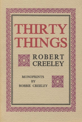Item #432 Thirty Things. Robert Creeley