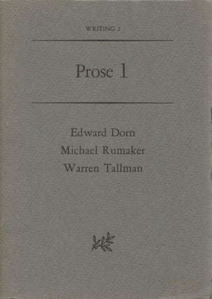 Item #608 Prose 1. Edward Dorn, Michael Rumaker, Warren Tallman