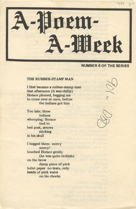 The Rubber-Stamp Man (A-Poem-A-Week, Number 6 of the Series)