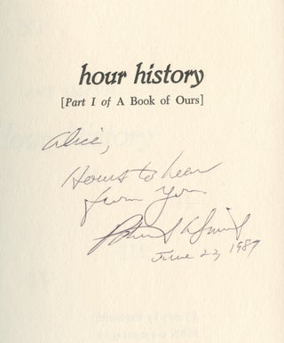 Hour History: Part I of A Book of Ours