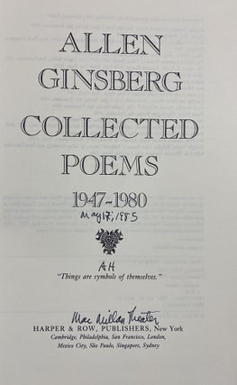 Collected Poems 1947-1980 (inscribed)
