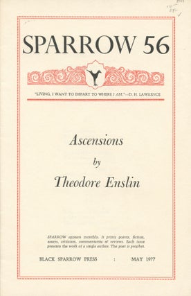 Item #2563 Ascensions. Theodore Enslin