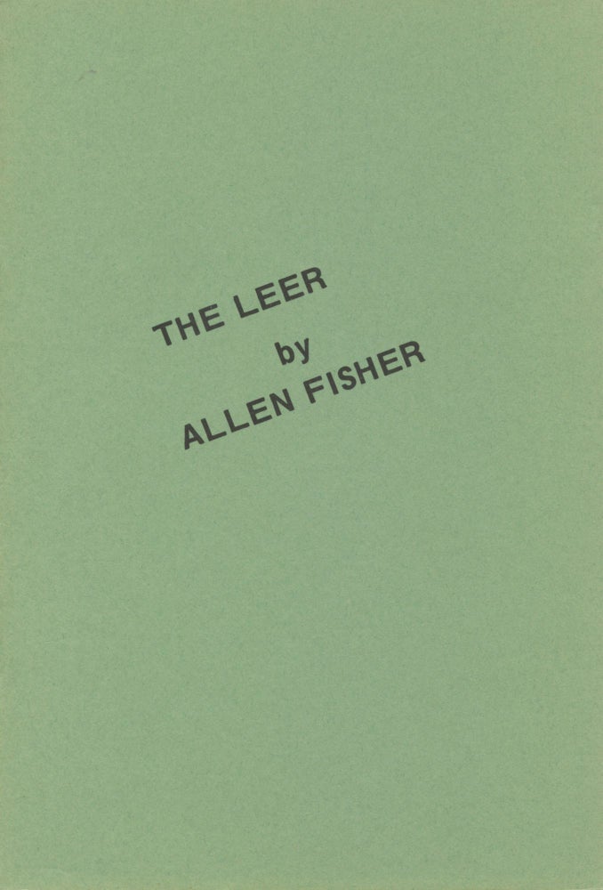 Item #2876 The Leer. Allen Fisher.