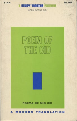 Item #3020 Poem of the Cid: A Modern Translation. Paul Blackburn