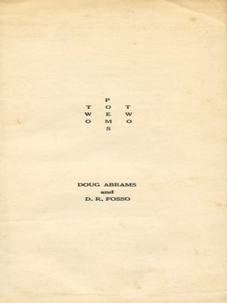 Two Poems Two