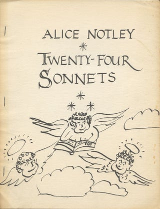 Item #4020 165 Meeting House Lane (a.k.a. Twenty-Four Sonnets). Alice Notley