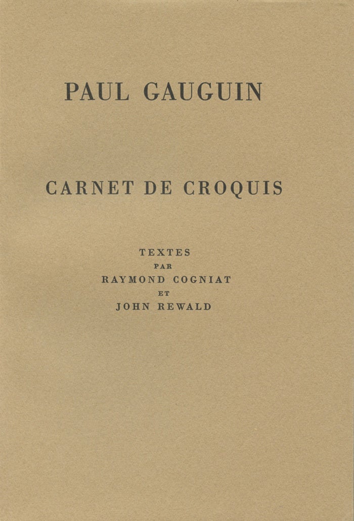 Paul Gauguin: A Sketchbook | Raymond Cogniat, John Rewald | First
