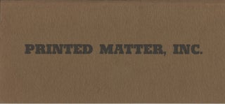 Item #4550 Catalogue, October 1977. Inc Printed Matter
