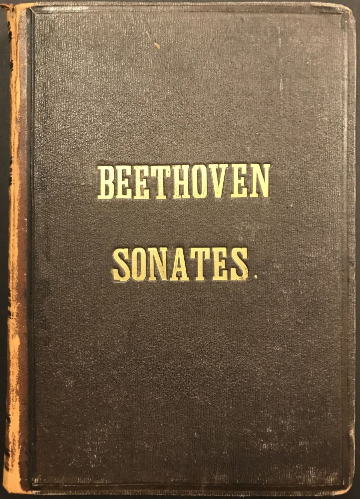 Item #4556 Sonates pour Piano. Theodore Leschetizky, Ludwig van Beethoven.
