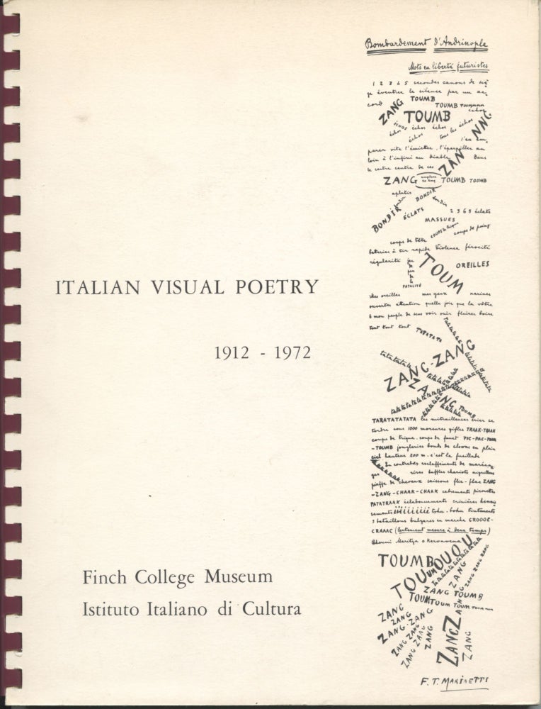 Item #4570 Italian Visual Poetry 1912–1972. Luigi Ballerini.