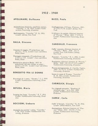 Italian Visual Poetry 1912–1972