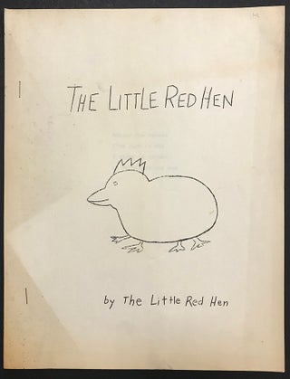 Item #4601 The Little Red Hen. Larry Fagin, Anne Waldman