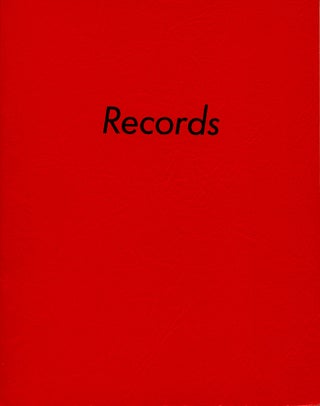 Item #4621 Records. Edward Ruscha