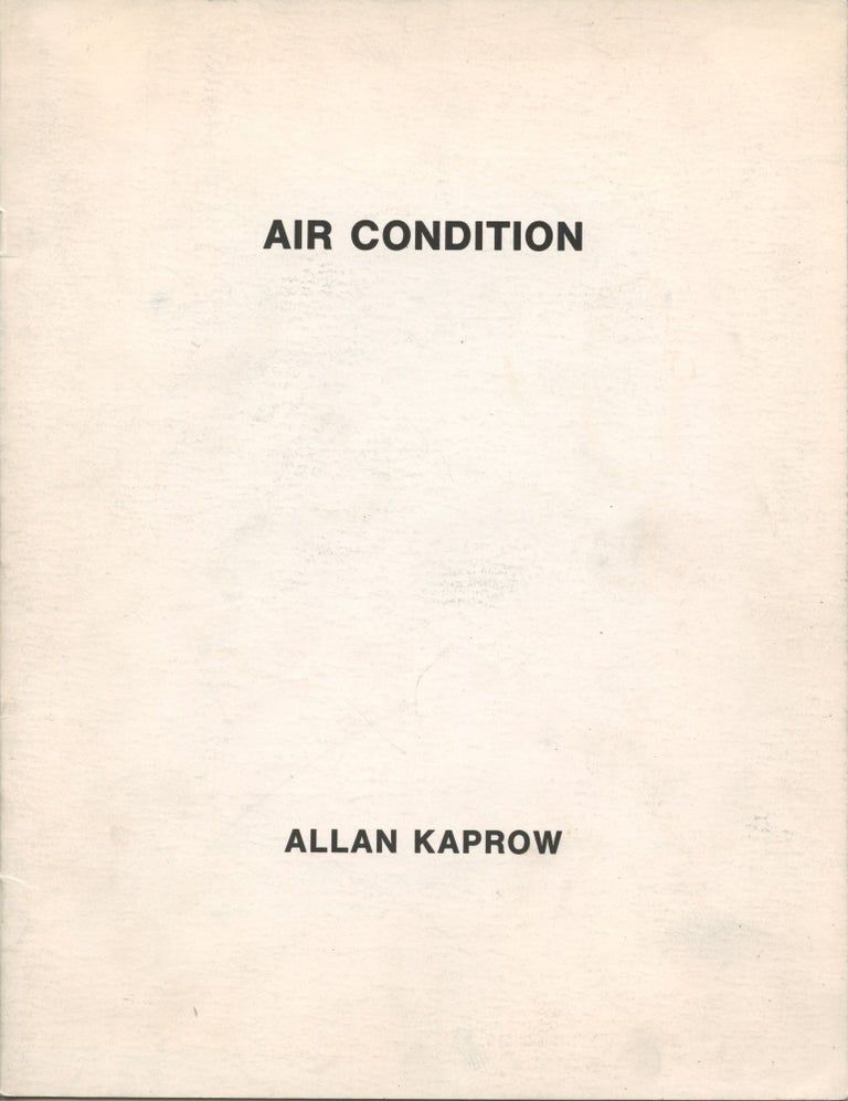 Item #4625 Air Condition. Allan Kaprow.