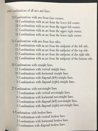 Arcs and Lines (All combinations of arcs from four corners, arcs from four sides, straight lines, not-straight lines, and broken lines