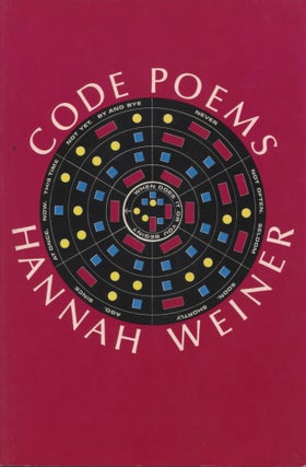 Item #4654 Code Poems: from the International Code of Signals for the Use of All Nations. Hannah...