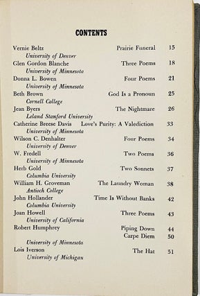 “The Barber” in New Signatures I: A Selection of College Writing