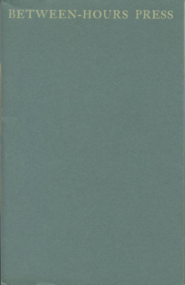 Item #4692 A Brief Account of the Between-Hours Press, Ben Grauer, Proprietor. Lewis F. White.