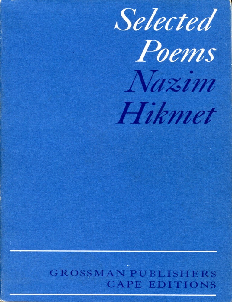 Item #6012 Selected Poems. Nazim Hikmet, Taner Baybars.