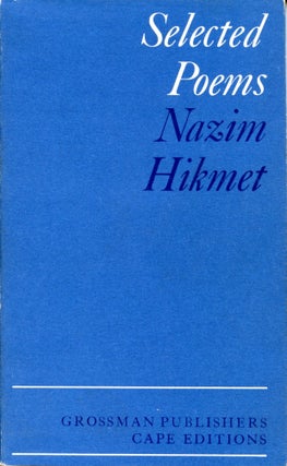 Item #6012 Selected Poems. Nazim Hikmet, Taner Baybars