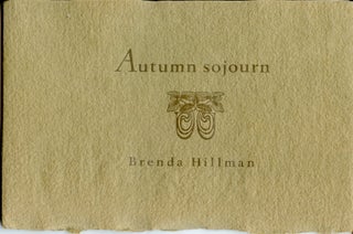 Item #6023 Autumn Sojourn. Brenda Hillman