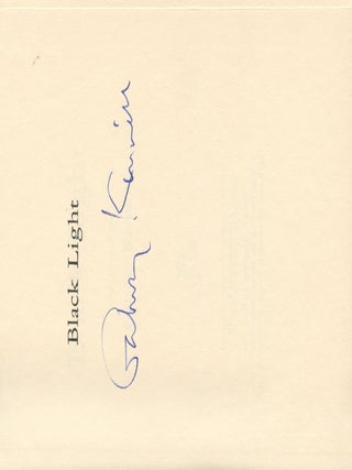 Black Light: A Novel (signed)